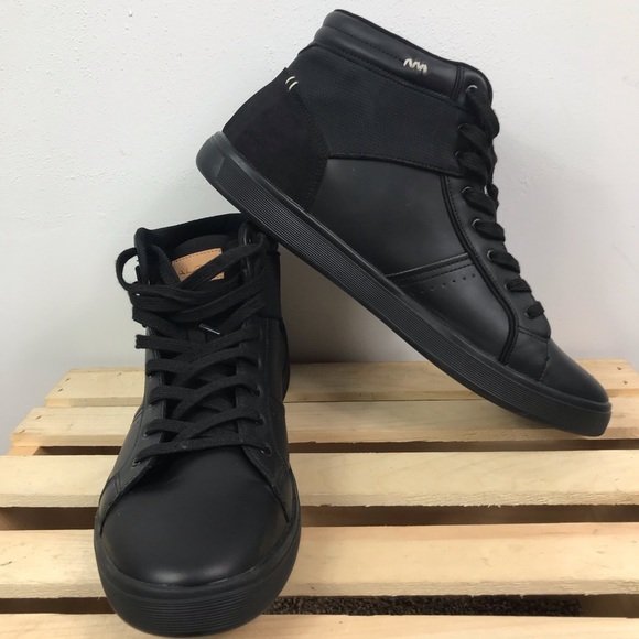 Aldo Other - Aldo NWOT black faux leather high tops size 12